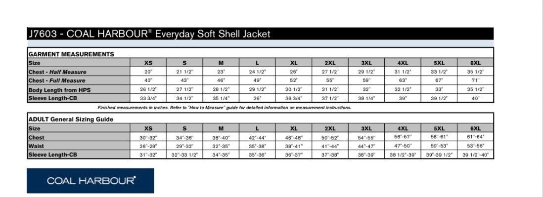 COAL HARBOUR SOFT SHELL JACKET